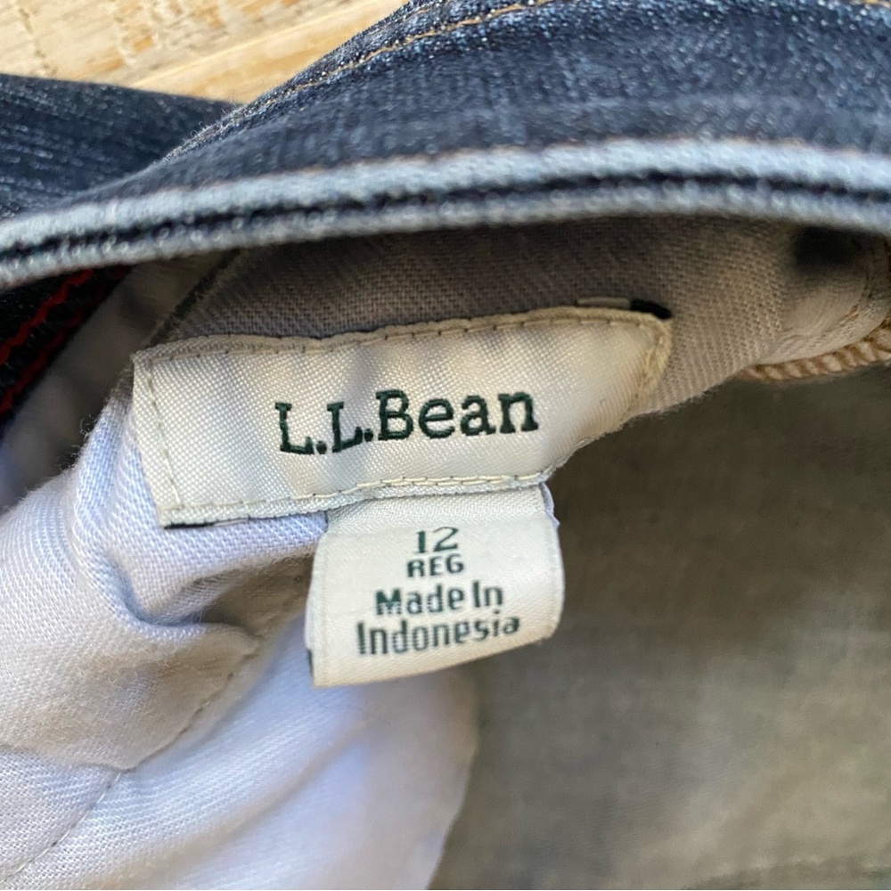LL Bean Blue Jeans Sz. 12 - Picture 3 of 5